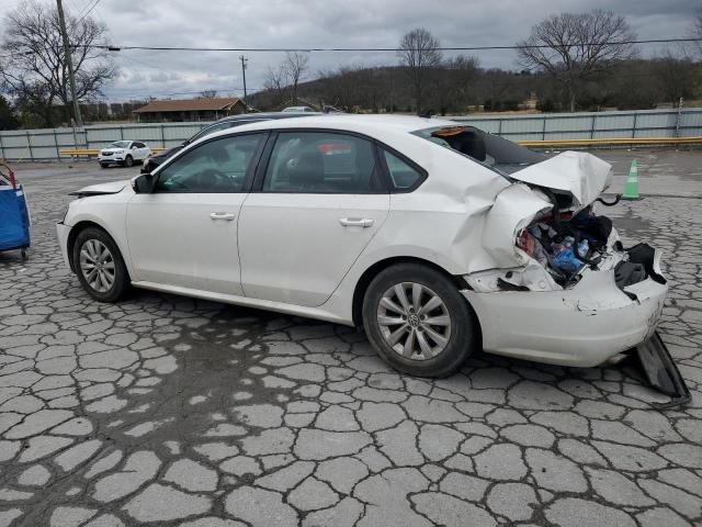 1VWAH7A38EC019512 - 2014 VOLKSWAGEN PASSAT S WHITE photo 2