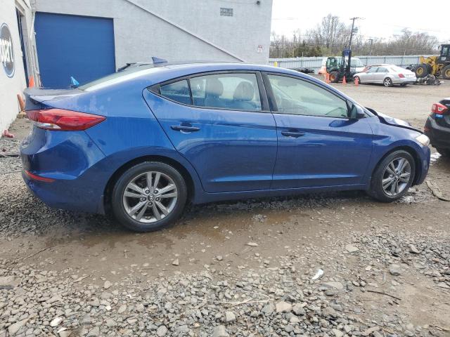 5NPD84LF4JH223437 - 2018 HYUNDAI ELANTRA SEL BLUE photo 3