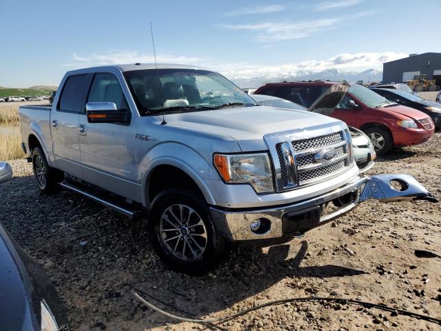 1FTFW1ET2CKD96524 - 2012 FORD F150 SUPERCREW SILVER photo 4