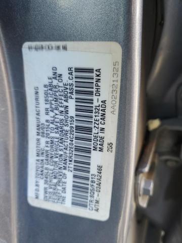 2T1KR32E04C209159 - 2004 TOYOTA COROLLA MA XR BLUE photo 12