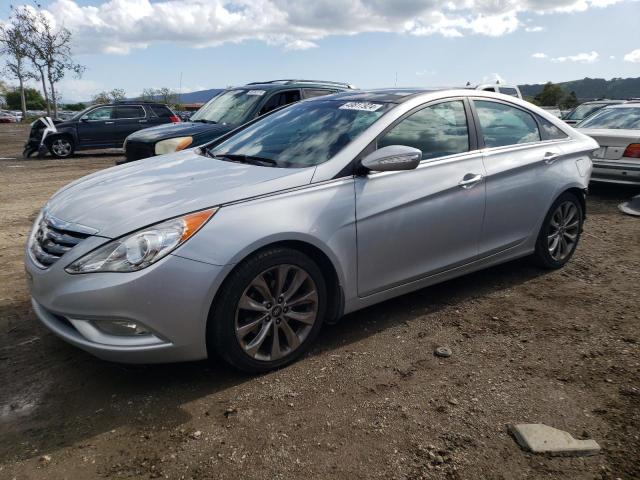 5NPEC4AB6CH384796 - 2012 HYUNDAI SONATA SE SILVER photo 1