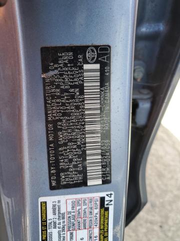 2T1KR32E45C329516 - 2005 TOYOTA COROLLA MA XR SILVER photo 12