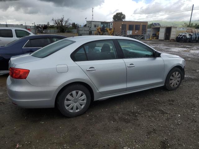 3VW2K7AJ1BM400570 - 2011 VOLKSWAGEN JETTA BASE SILVER photo 3