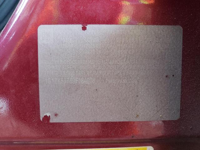 1G1ZK57769F184008 - 2009 CHEVROLET MALIBU LTZ წითელი ფოტო 12