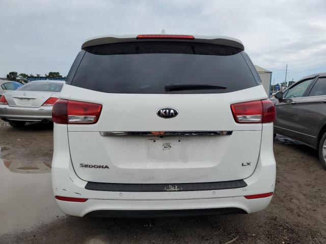 KNDMB5C14H6270659 - 2017 KIA SEDONA LX WHITE photo 6