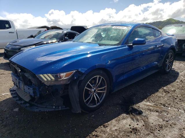 1FA6P8TH6H5336410 - 2017 FORD MUSTANG BLUE photo 1