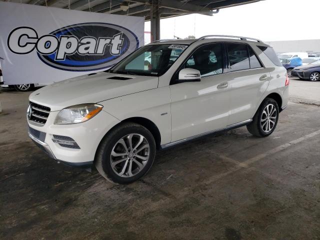 4JGDA5HB7CA035730 - 2012 MERCEDES-BENZ ML 350 4MATIC WHITE photo 1