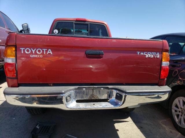 5TEWN72N23Z252284 - 2003 TOYOTA TACOMA XTRACAB RED photo 6