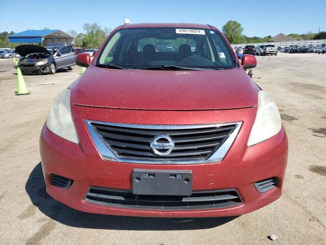 3N1CN7AP5DL833601 - 2013 NISSAN VERSA S RED photo 5