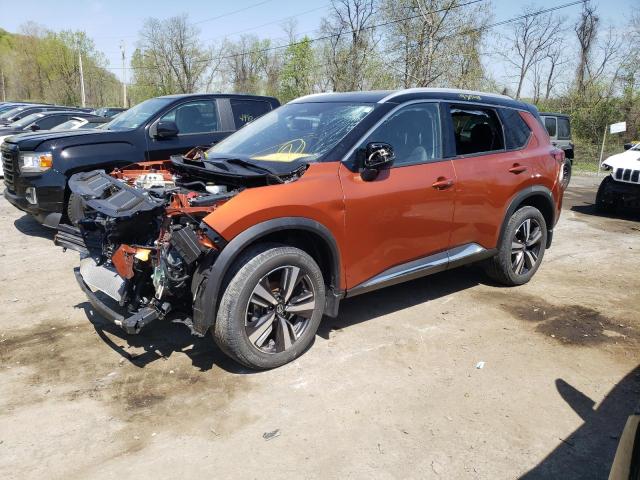 JN8AT3CB2MW219687 - 2021 NISSAN ROGUE SL ORANGE photo 1