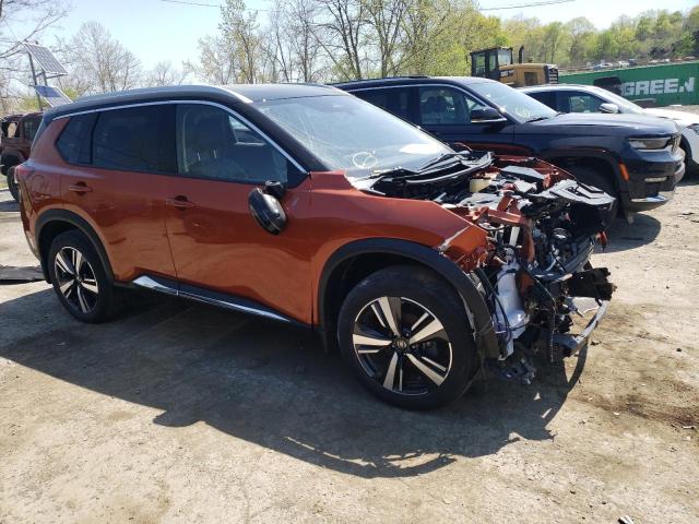 JN8AT3CB2MW219687 - 2021 NISSAN ROGUE SL ORANGE photo 4