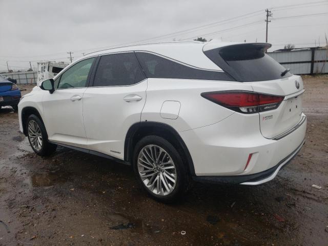 JTJJGKFA8M2019298 - 2021 LEXUS RX 450H L LUXURY WHITE photo 2