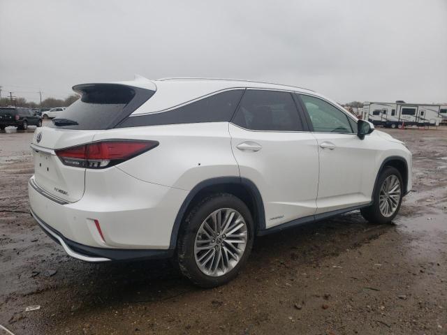 JTJJGKFA8M2019298 - 2021 LEXUS RX 450H L LUXURY WHITE photo 3