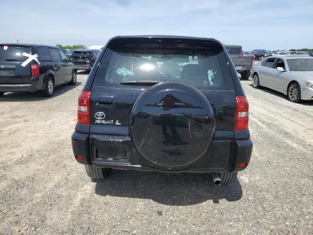 JTEGD20V050058381 - 2005 TOYOTA RAV4 BLACK photo 6