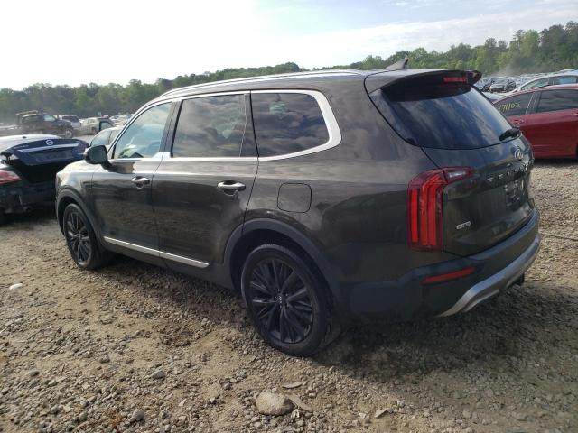 5XYP5DHCXMG127988 - 2021 KIA TELLURIDE SX GREEN photo 2