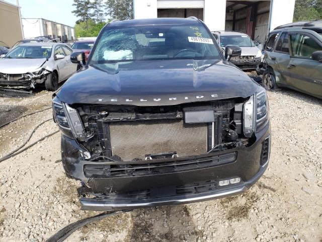 5XYP5DHCXMG127988 - 2021 KIA TELLURIDE SX GREEN photo 5