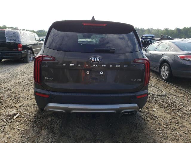 5XYP5DHCXMG127988 - 2021 KIA TELLURIDE SX GREEN photo 6