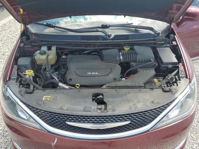 2C4RC1BG1HR510244 - 2017 CHRYSLER PACIFICA TOURING L 勃艮第红 照片 12