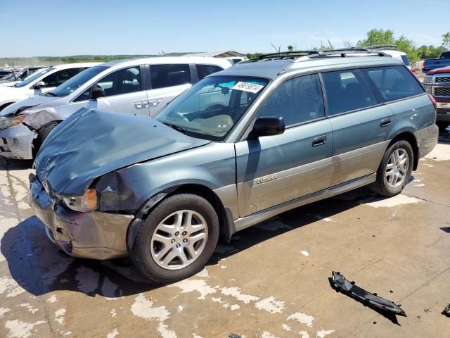 4S3BH675017679654 - 2001 SUBARU LEGACY OUTBACK AWP GREEN photo 1