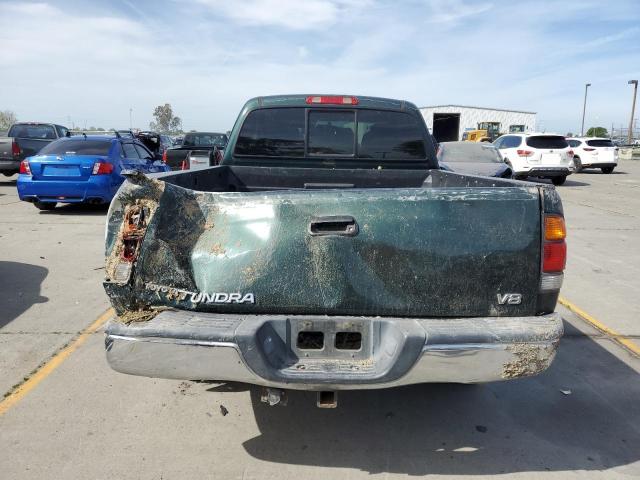 5TBRT3418YS109701 - 2000 TOYOTA TUNDRA ACCESS CAB GREEN photo 6