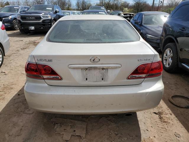 JTHBA30G355074056 - 2005 LEXUS ES 330 SILVER photo 6