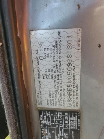 WBAAB5405G9681801 - 1986 BMW 325 E SILVER photo 12