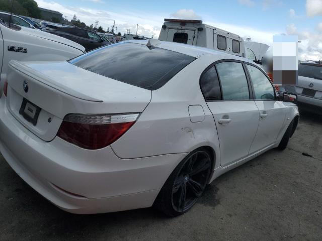 WBANU53568CT00924 - 2008 BMW 528 I WHITE photo 3