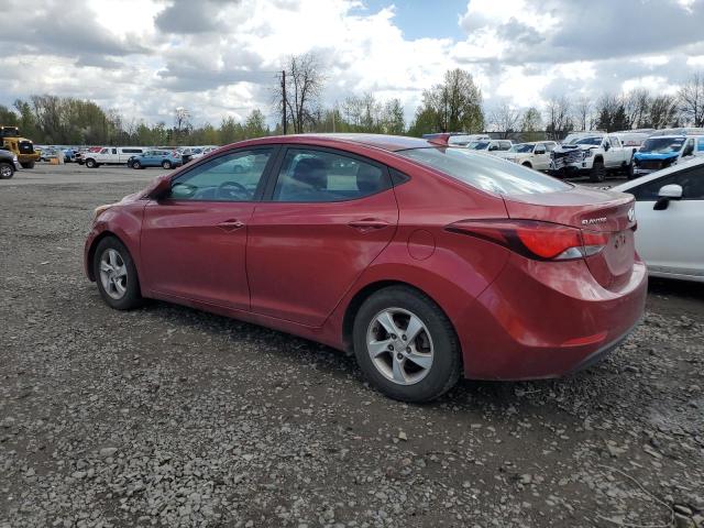 5NPDH4AE5FH625226 - 2015 HYUNDAI ELANTRA SE RED photo 2