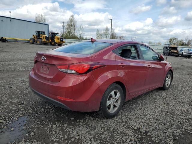 5NPDH4AE5FH625226 - 2015 HYUNDAI ELANTRA SE RED photo 3