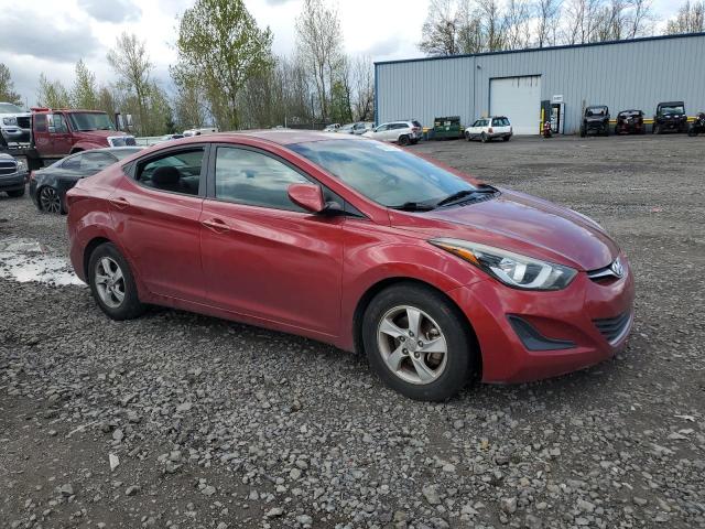 5NPDH4AE5FH625226 - 2015 HYUNDAI ELANTRA SE RED photo 4