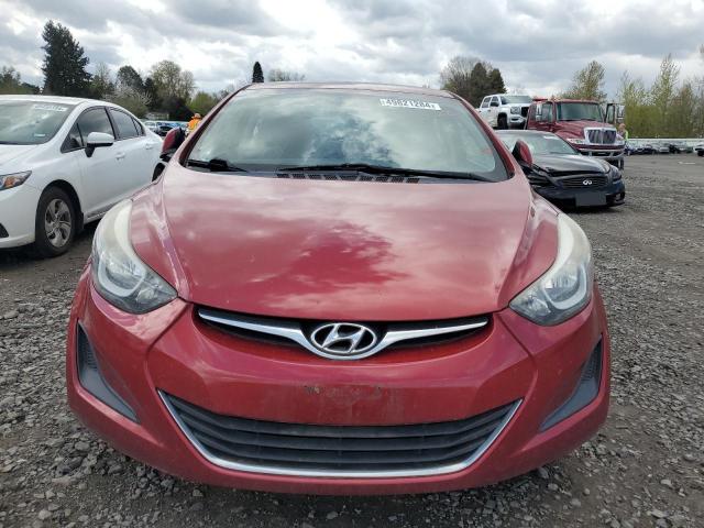 5NPDH4AE5FH625226 - 2015 HYUNDAI ELANTRA SE RED photo 5