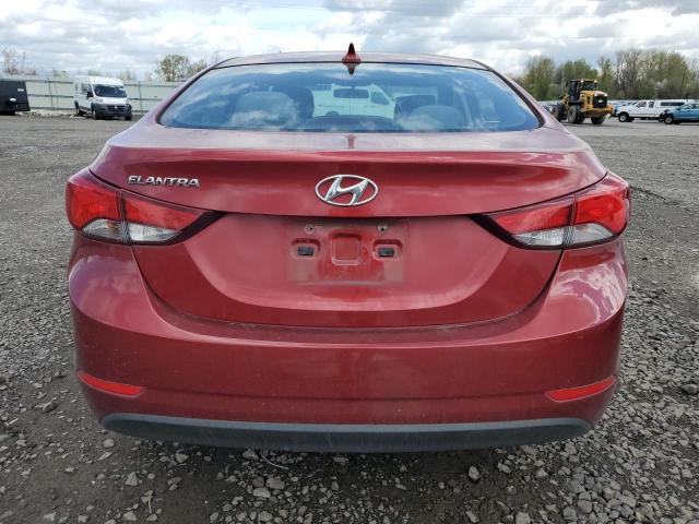 5NPDH4AE5FH625226 - 2015 HYUNDAI ELANTRA SE RED photo 6