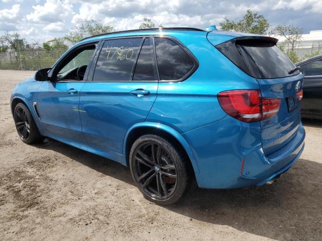 5YMKT6C50J0X21356 - 2018 BMW X5 M BLUE photo 2