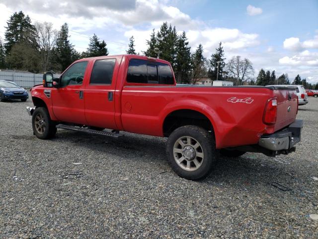 1FTWW31R28EC26434 - 2008 FORD F350 SRW SUPER DUTY RED photo 2