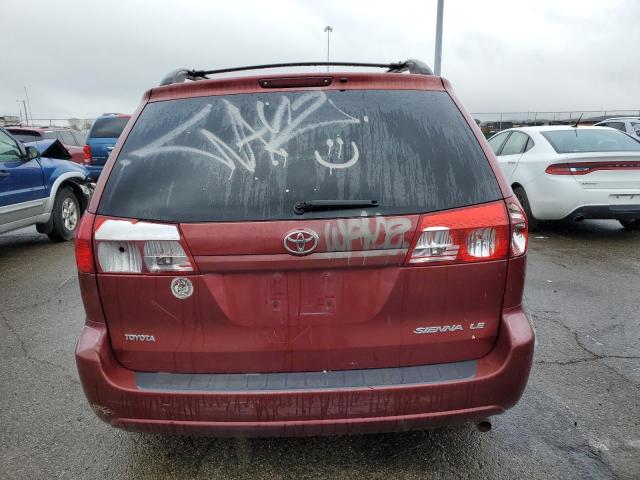 5TDZA23C34S168059 - 2004 TOYOTA SIENNA CE RED photo 6