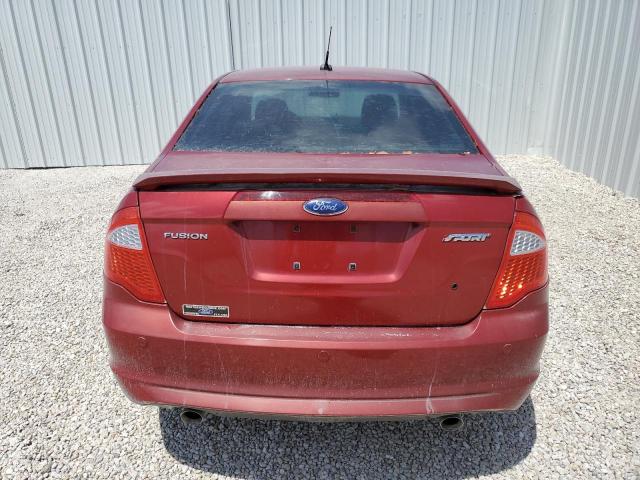 3FAHP0KC1AR100718 - 2010 FORD FUSION SPORT RED photo 6