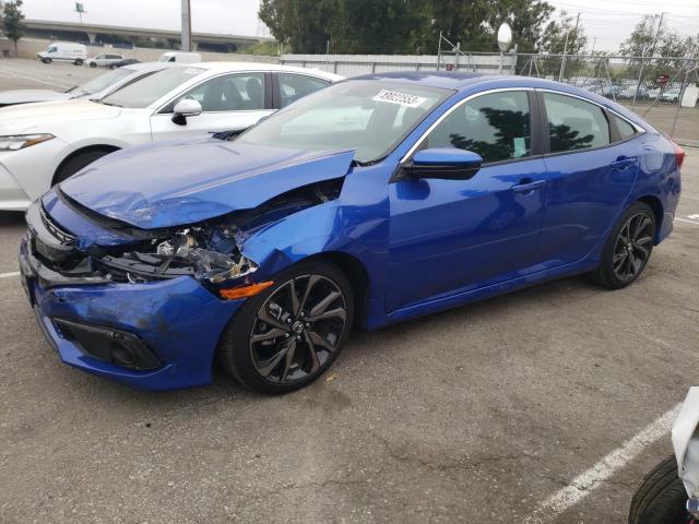 2HGFC2F88KH517587 - 2019 HONDA CIVIC SPORT 蓝色 照片 1