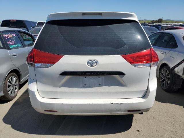 5TDZK3DC0CS177446 - 2012 TOYOTA SIENNA WHITE photo 6