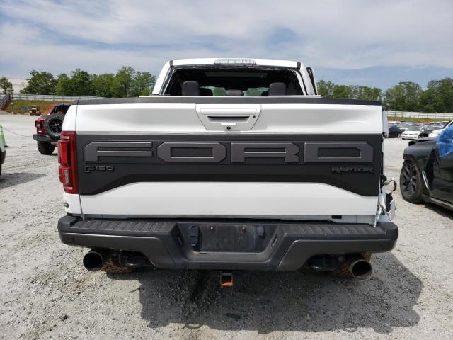 1FTFW1RG8KFA13366 - 2019 FORD F150 RAPTOR WHITE photo 6