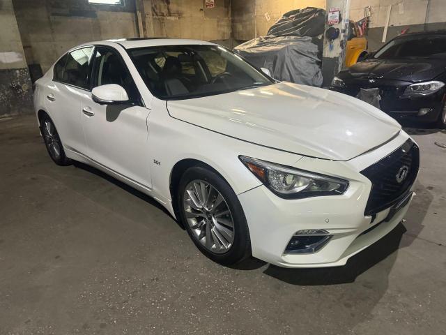 JN1EV7AR3JM434178 - 2018 INFINITI Q50 LUXE WHITE photo 1