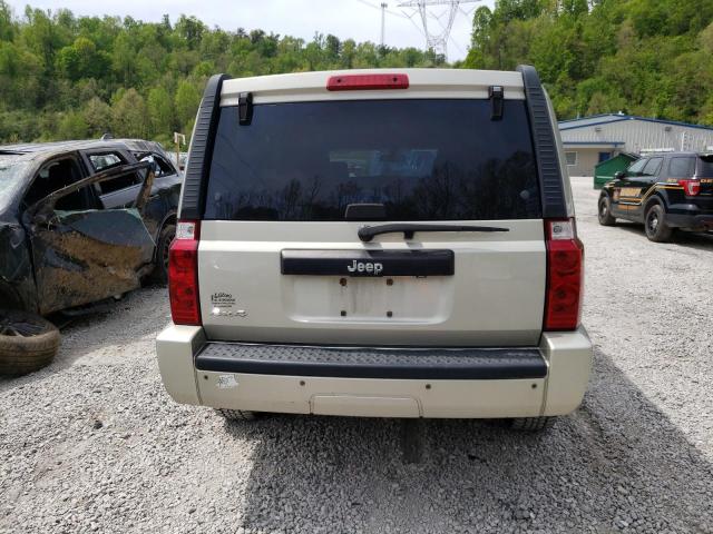 1J8HG48K48C188407 - 2008 JEEP COMMANDER SPORT BEIGE photo 6