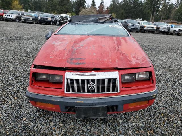 1C3XU4530NF226738 - 1992 CHRYSLER LEBARON 红色 照片 5