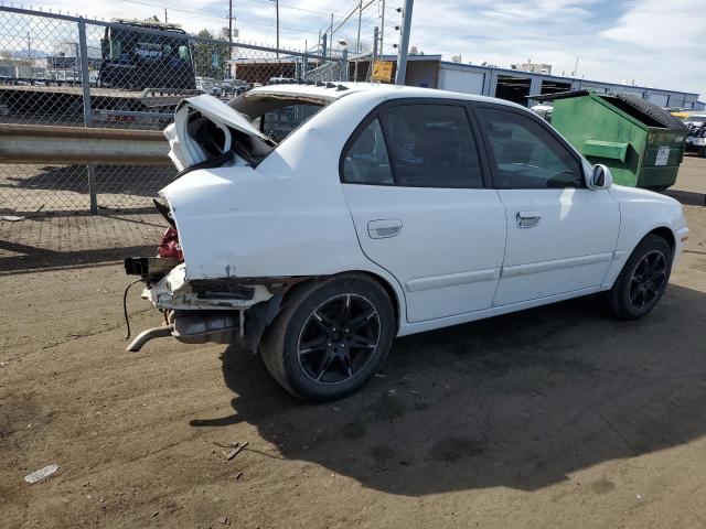 KMHCG45C03U466569 - 2003 HYUNDAI ACCENT GL WHITE photo 3