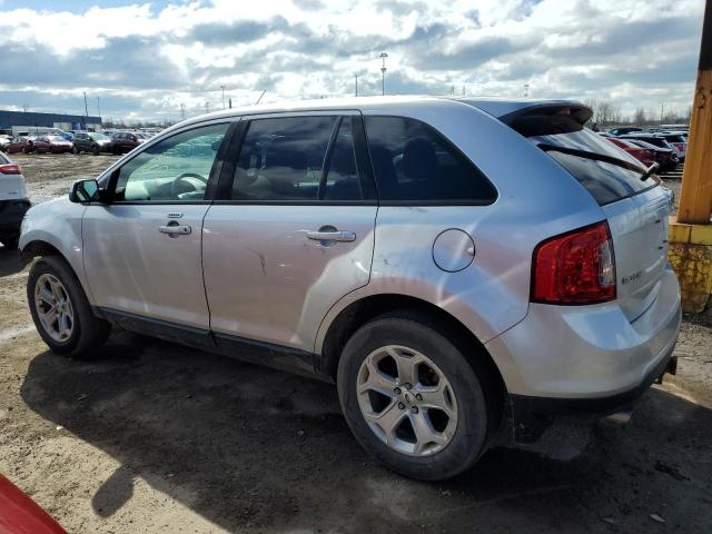 2FMDK3JC9DBE17719 - 2013 FORD EDGE SEL SILVER photo 2