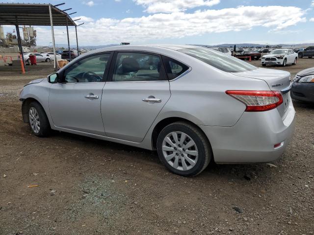 1N4AB7AP2DN904188 - 2013 NISSAN SENTRA S SILVER photo 2