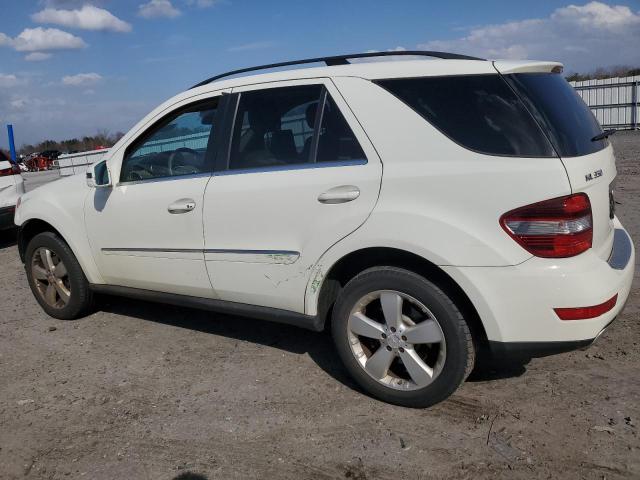4JGBB8GB9BA744763 - 2011 MERCEDES-BENZ ML 350 4MATIC WHITE photo 2