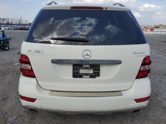 4JGBB8GB9BA744763 - 2011 MERCEDES-BENZ ML 350 4MATIC WHITE photo 6