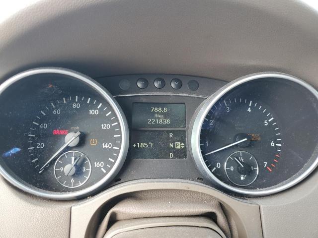 4JGBB8GB9BA744763 - 2011 MERCEDES-BENZ ML 350 4MATIC WHITE photo 9