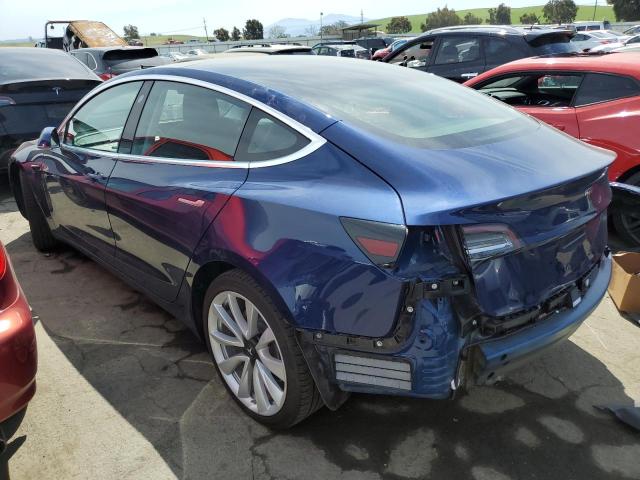 5YJ3E1EA5JF076550 - 2018 TESLA MODEL 3 BLUE photo 2