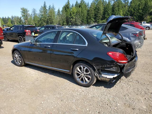 55SWF4KB4GU141453 - 2016 MERCEDES-BENZ C 300 4MATIC BLACK photo 2